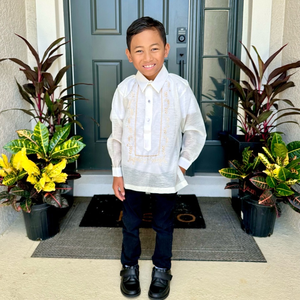 Elegant White Kids Shirt - Picture 12 of 15